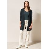 Cardigan - Open - Katoenmix - 3/4 Mouwen - Zijzakken