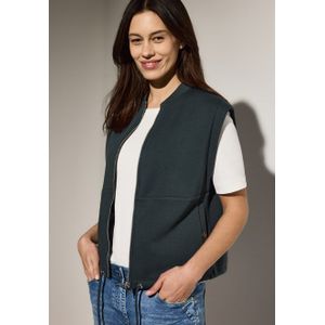 CECIL Dames B220268 Sweatvest, Slate Khaki, L, Slate Kaki, L