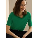 CECIL - Effen Shirt - Katoen-Modaalmix - Vrouwelijke Casual