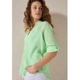 CECIL - Seersucker Blouse - Gestreept - Katoenmix - Casual Look