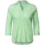 CECIL - Seersucker Blouse - Gestreept - Katoenmix - Casual Look