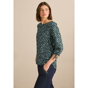 CECIL Bedrukte blouse, Slate Kaki, XXL