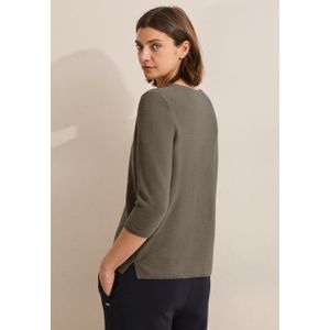 CECIL - Gebreide Trui - Zacht - Katoenmix - Ronde Hals - 3/4 Mouwen