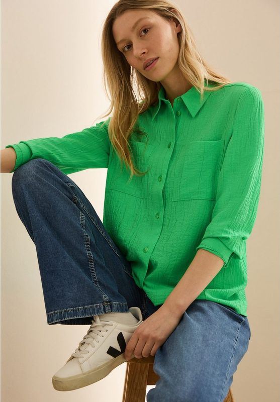 Cecil - B345576 Blouse - Fluorescerend Groen - Dames
