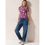 CECIL - Shirt - Grafisch Patroon - Katoen-Modaalmix - Bateauhals