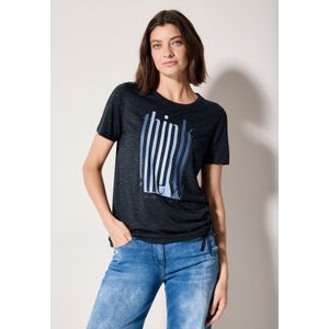 T-shirt - Ronde Hals - Jersey - Zwart - Losse Pasvorm