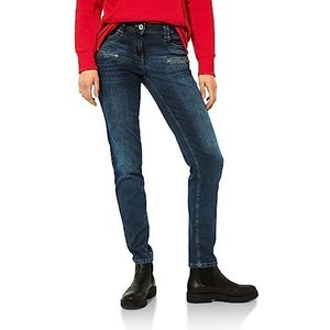 Cecil Dames B375843 jeansbroek los, donkerblauw used wash, W25/L32, Dark Blue Used Wash., 25W x 32L