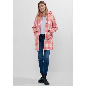 Cecil - Damesjas - Ruitpatroon - Wolgehalte - Afneembare Capuchon