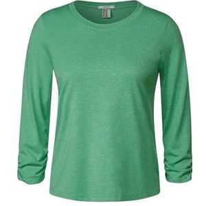 TOS Basic Glitter Shirt, Easy Green Melange, XS