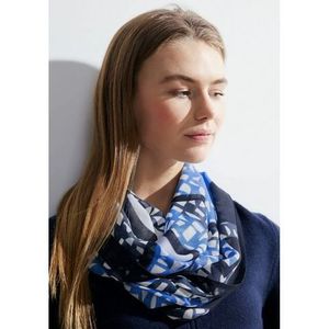 Cecil B572351 Sjaal met print voor dames, Aqua Blauw