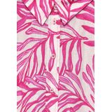 CECIL - Blouse - Bladerprint - Linnen - Klassieke Kraag