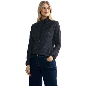 Cecil Dames Cosy Big Collar_Aytim, Universeel blauw gemêleerd, XL