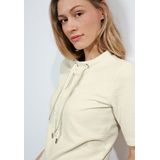 CECIL - Seersucker T-shirt - Korte Mouw - Katoenmix - Dames