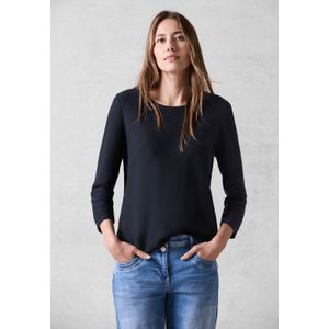 CECIL Structuurshirt, Universeel Blauw, S