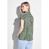 CECIL - Gestreepte Blouse - Korte Mouwen - Viscose - Casual en Chique