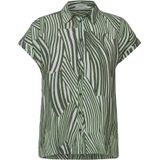 CECIL - Gestreepte Blouse - Korte Mouwen - Viscose - Casual en Chique