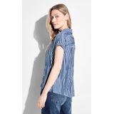 CECIL Printed Shirt Collar Blouse Dames Blouse - soft light blue - Maat L
