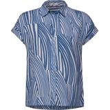 CECIL Printed Shirt Collar Blouse Dames Blouse - soft light blue - Maat L