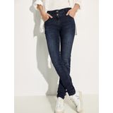 Cecil - Vicky - Jeans - Blauw - Slim Fit met Hoge Taille