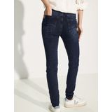 Cecil - Vicky - Jeans - Blauw - Slim Fit met Hoge Taille