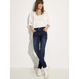 Cecil - Vicky - Jeans - Blauw - Slim Fit met Hoge Taille