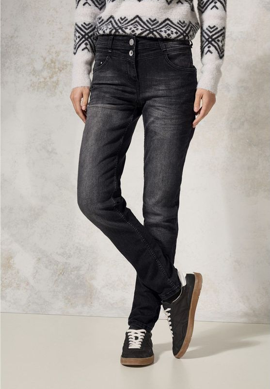 Cecil - Toronto - Slim Fit Jeans - Grijs - Dames