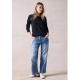 Cecil -NOS Round Neck Pullover-Dames Trui- Universal Blue