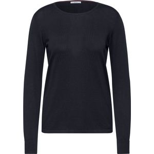 Cecil -NOS Round Neck Pullover-Dames Trui- Universal Blue