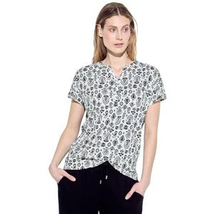 Cecil B321526 T-shirt met print voor dames, Vanilla Wit