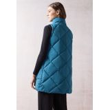 Cecil - Bodywarmer - Nordic Aqua Blue - 2 Ritszakken - 2-Wegritssluiting