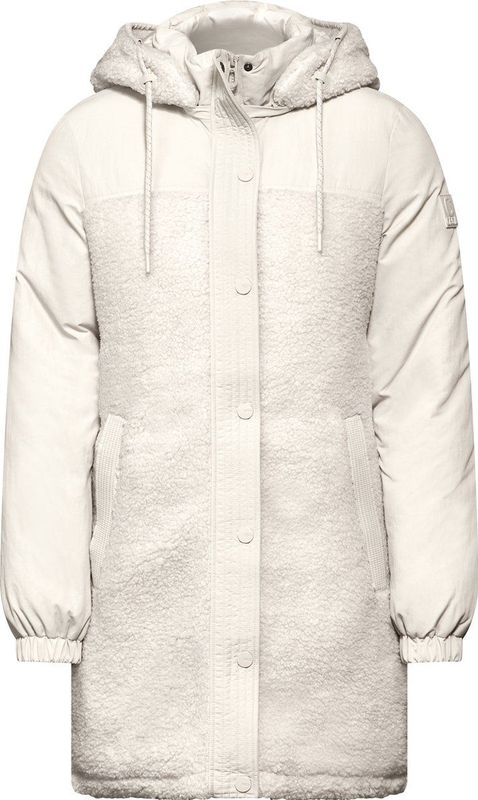 Cecil Teddy Mix Coat - Dames Jas - Vanilla White - maat L