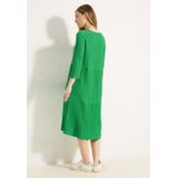 Blousejurk - Fresh Apple Green - Met Structuur - V-hals - 3/4-Mouwen