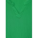 Blousejurk - Fresh Apple Green - Met Structuur - V-hals - 3/4-Mouwen