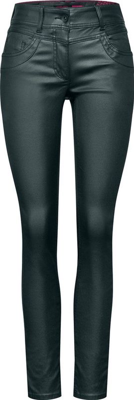 CECIL - Scarlett - Broek - Lederlook - Casual Pasvorm - 5-Pocketdesign