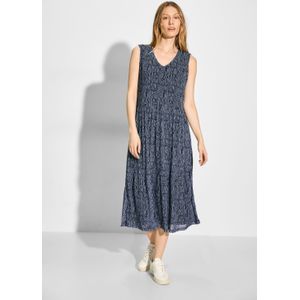 CECIL Mesh jurk met print, Universeel Blauw, XL