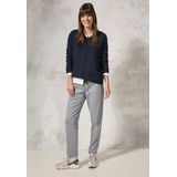 Cecil Dames Broek met gemêleerde look in Grijs, Gr: XXL