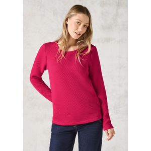 CECIL - Overhemd - Fijn Structuurpatroon - Ronde Hals - Lange Mouwen