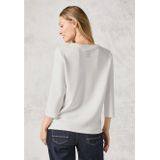 T-shirt - Motiefprint - Jersey - Zijdelingse Inkipingen - Driekwart Mouw