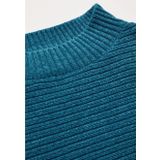 Gebreide Trui - Celestial Aqua Blue - Zachte Ribbrei - Regular Fit