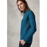 Gebreide Trui - Celestial Aqua Blue - Zachte Ribbrei - Regular Fit
