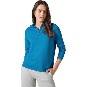 Cecil - B302954 - Sweatshirt - Dynamic Aqua Blue - Met Borduurwerk