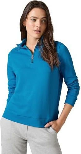 Cecil - B302954 - Sweatshirt - Dynamic Aqua Blue - Met Borduurwerk