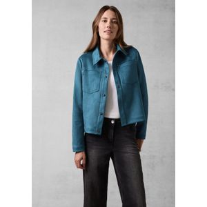 Cecil Damesjas in velours-look, Celestial Aqua Blue, XL