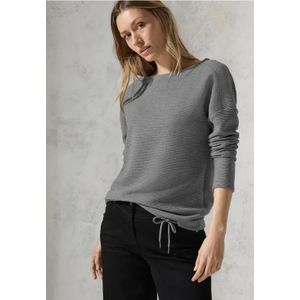 Cecil - Ottoman Shirt - Grijs - Dames - Lange Mouwen