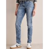Design - Stretchbroek - Effen - Denim - Slimfit - Mid Waist