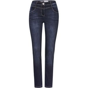 Cecil - Toronto - Slim Fit Jeans - Dark Blue Wash - Elegante Look