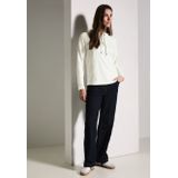 Cecil - Shirt - Vanilla White - Structuurmotief - Ronde Hals