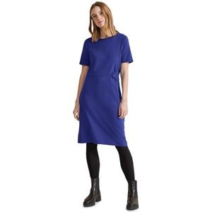 Street One Dames knoop etui jersey gemiddelde jurk, Intense Royal Blue, 40
