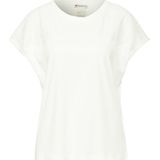 Street One - Crista - Dames T-shirt - Off White - Met Borduurwerk