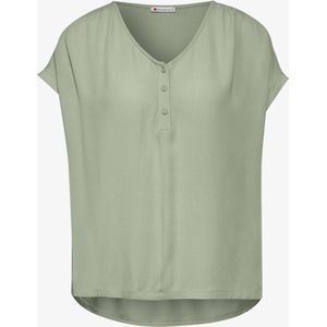 Street One - T-shirt - Crinkle Viscose - Zacht - Comfortabele Achterkant